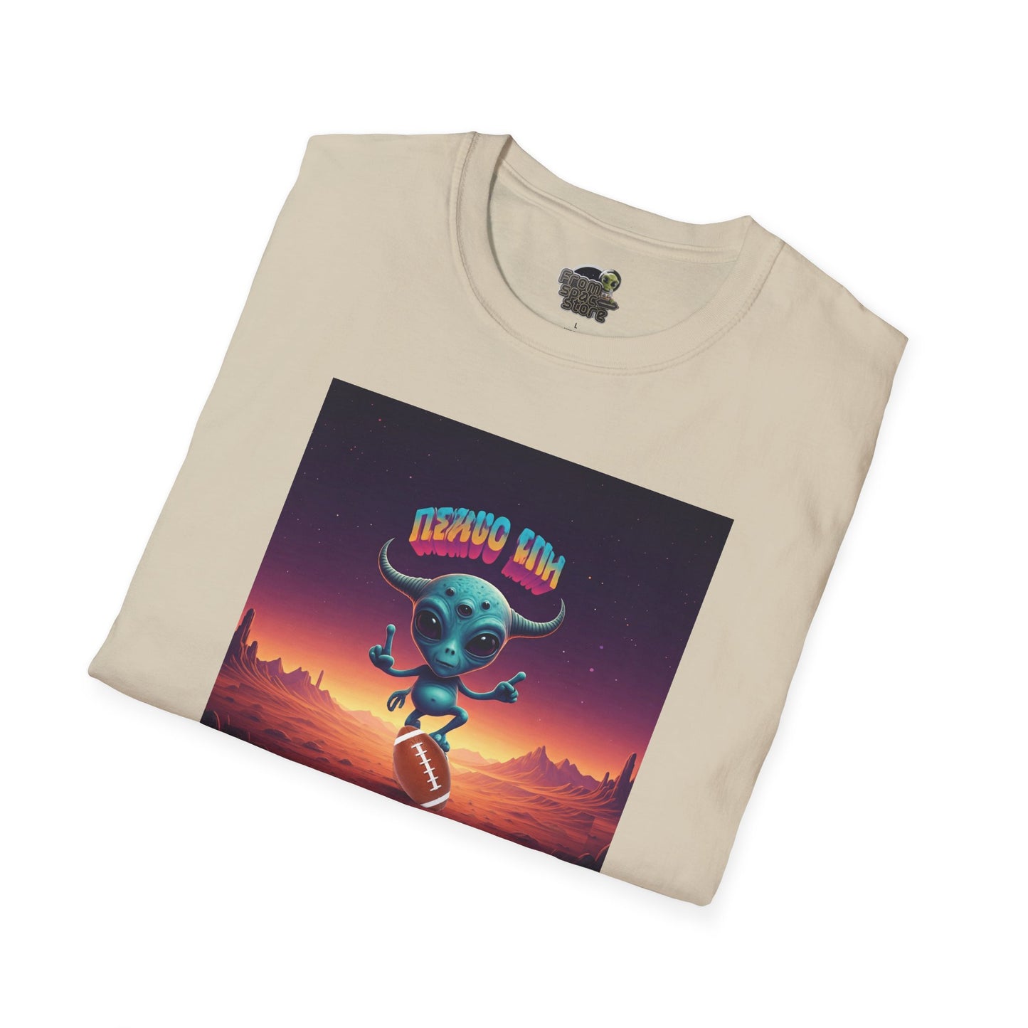 folded Alien football player unisex t-shirt
