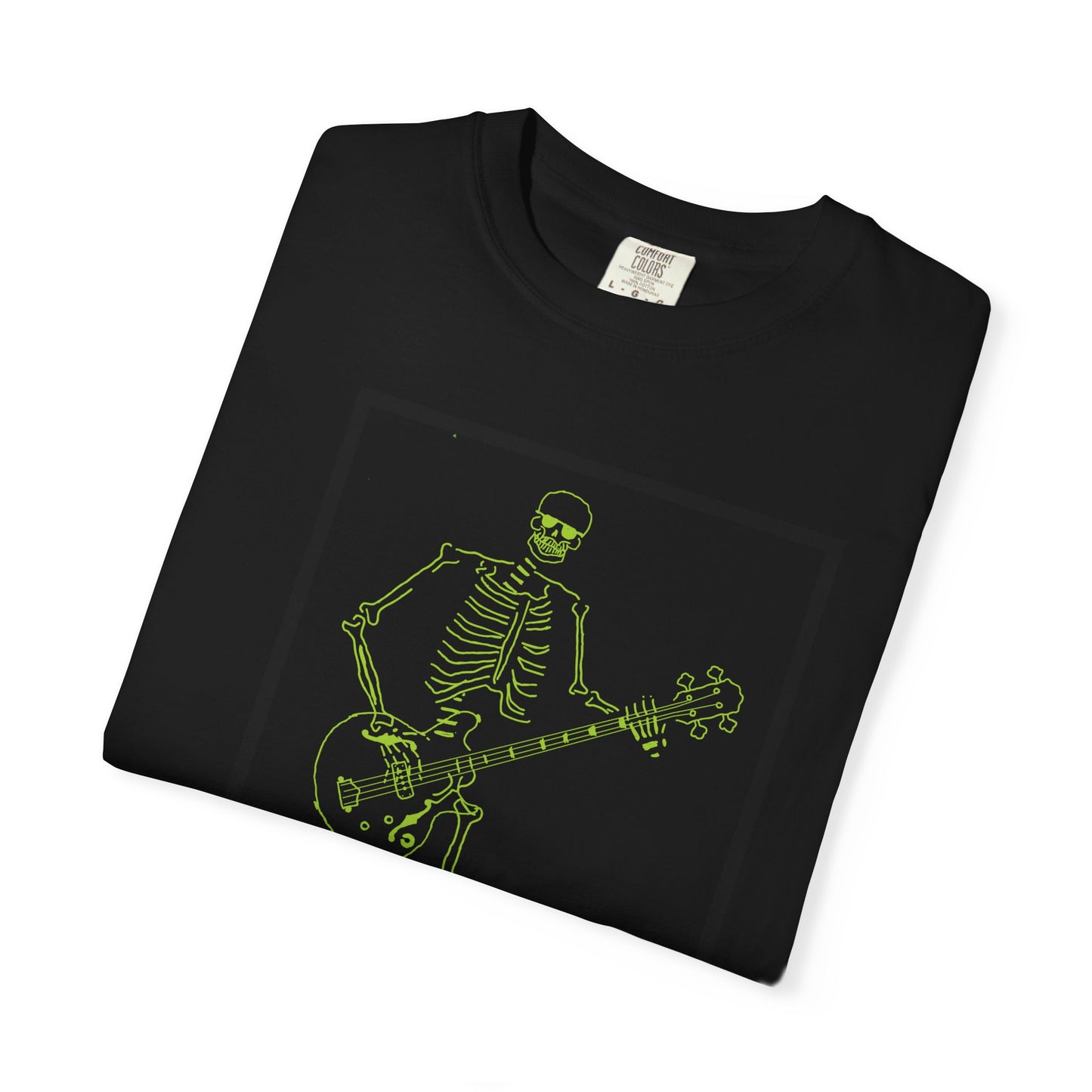 The Mystical Bassist | Skeleton Fluo Bass Player Unisex T-Shirt