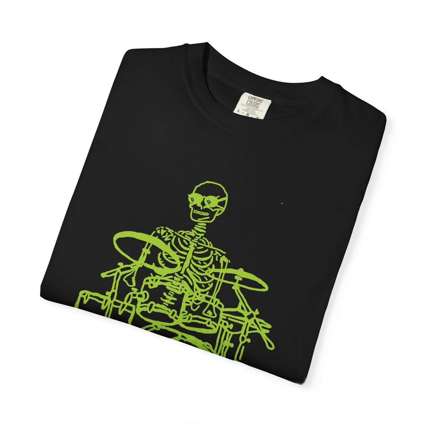 The Mystical Drummer | Skeleton Fluo Drummer Unisex T-Shirt