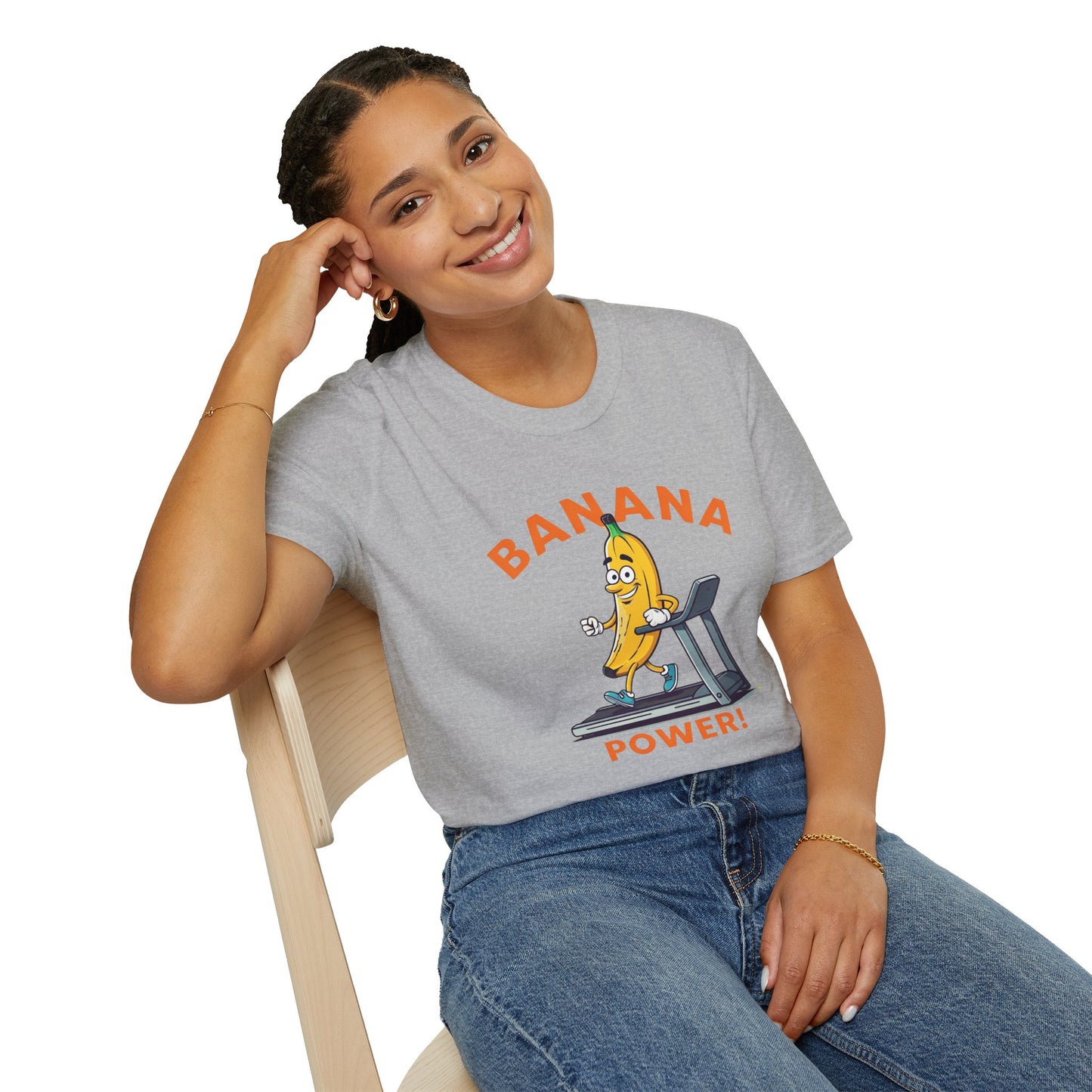 Banana Power t-shirt: Funny Fruit Workout Tee