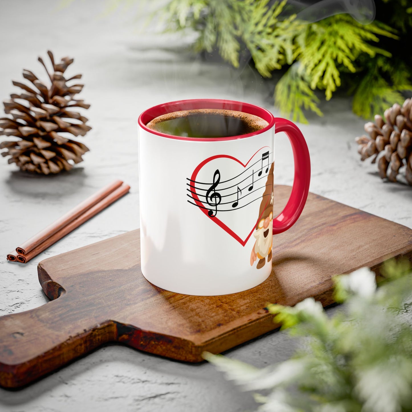 The Pulse of Music: Melodious Gnome Heartbeat Mug