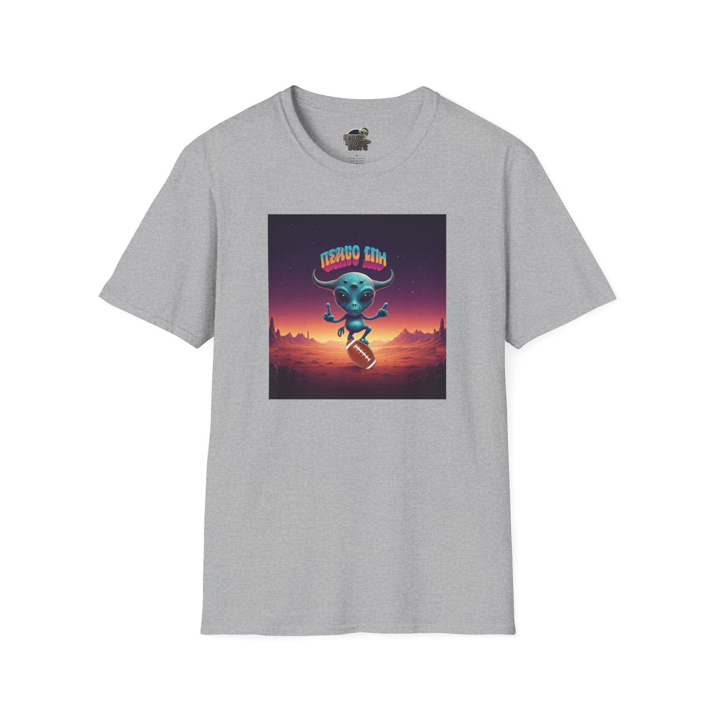 gray Alien football player unisex t-shirt