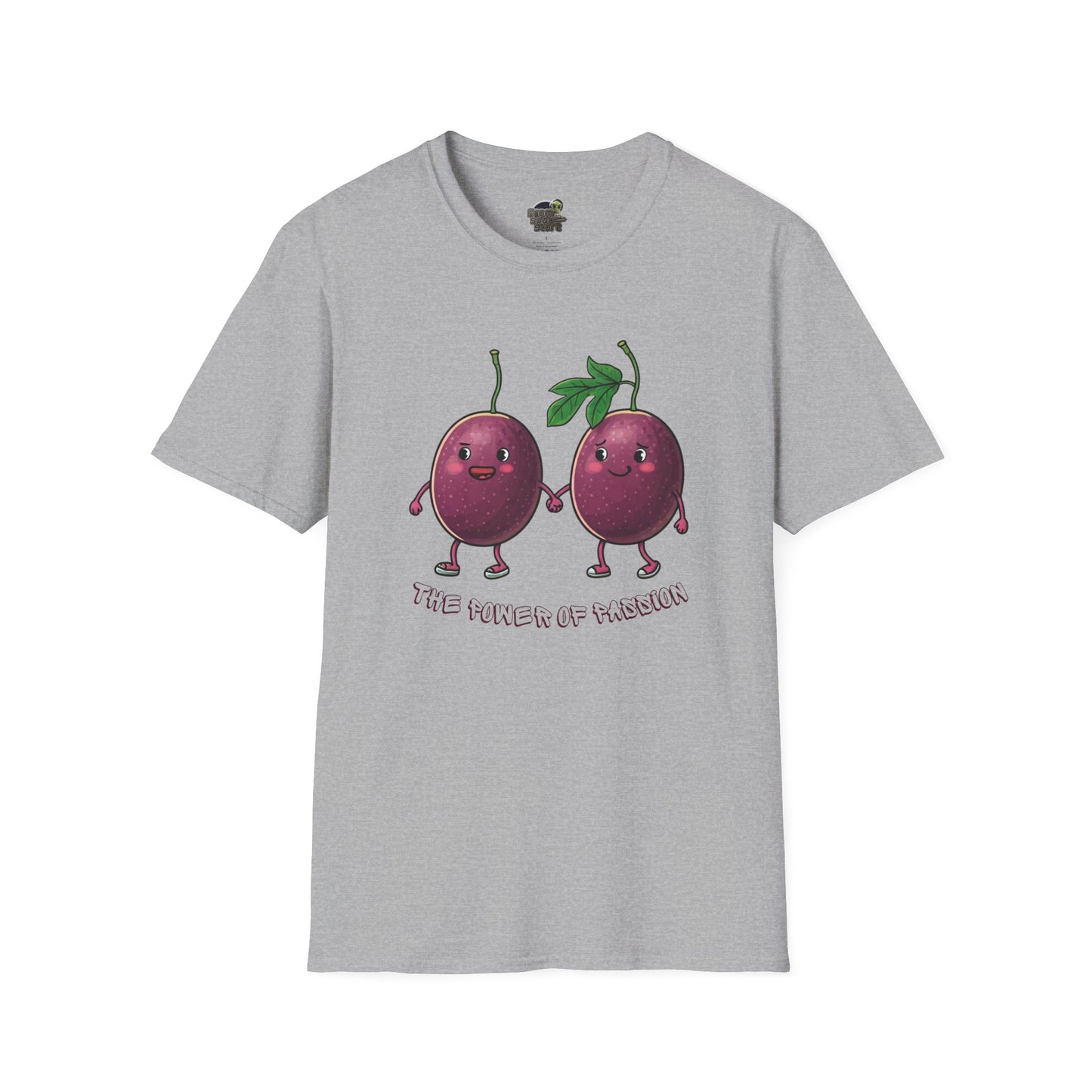 Power of Passion t-shirt: Funny Passion Fruit Love Tee Sport Grey Cotton