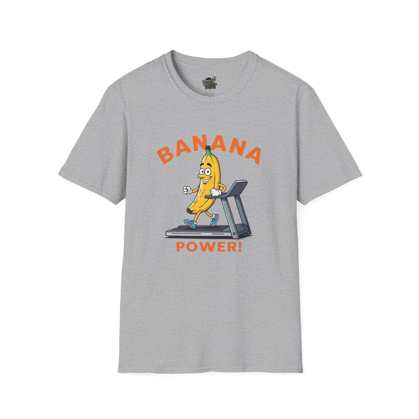 Banana Power t-shirt: Funny Fruit Workout Tee Sport Grey
