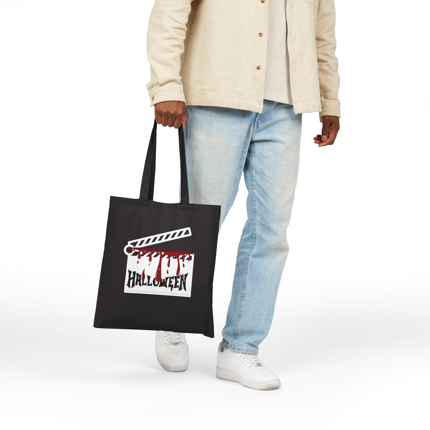Haunted Hollywood: The Spooky Clapperboard Halloween Tote Bag