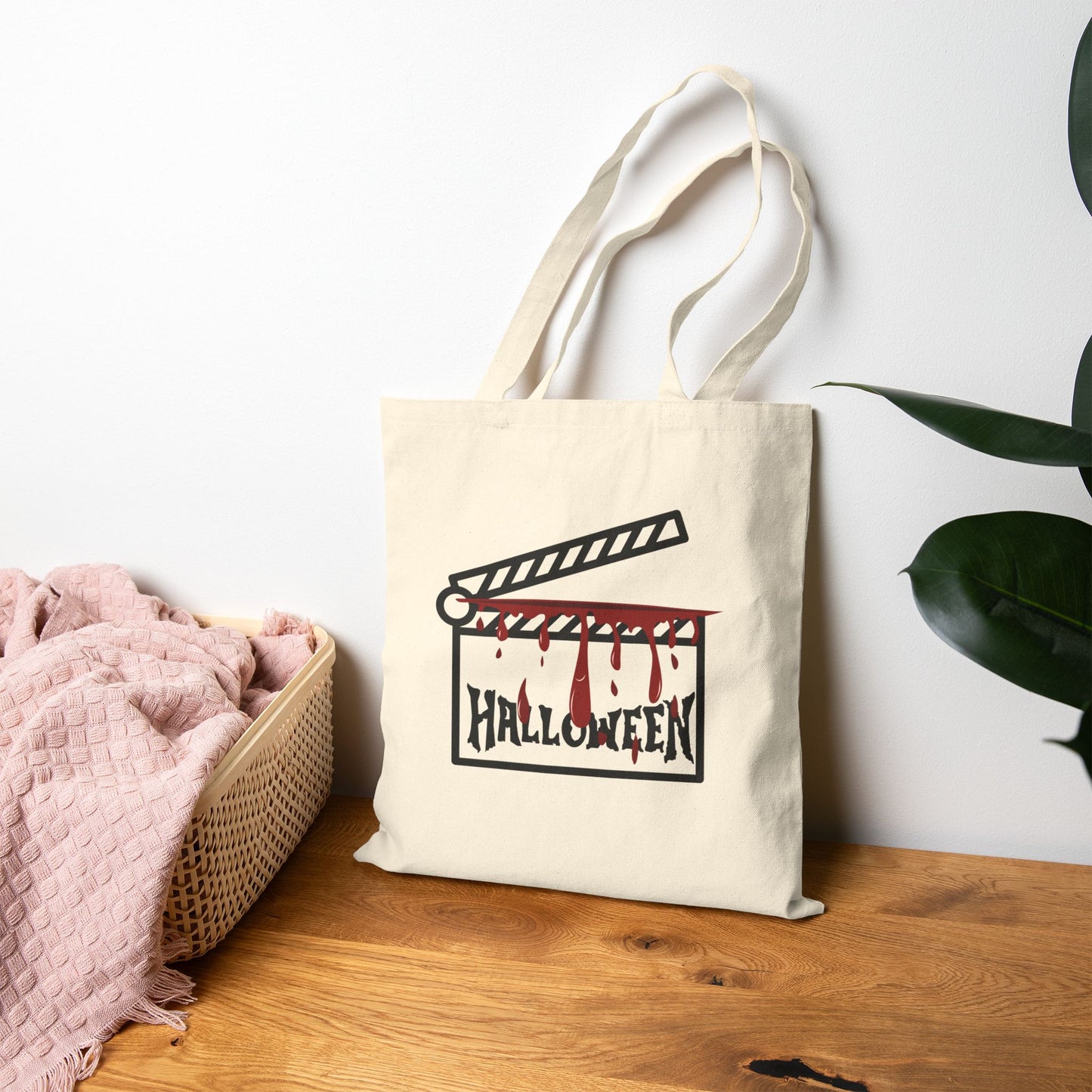 Haunted Hollywood: The Spooky Clapperboard Halloween Tote Bag