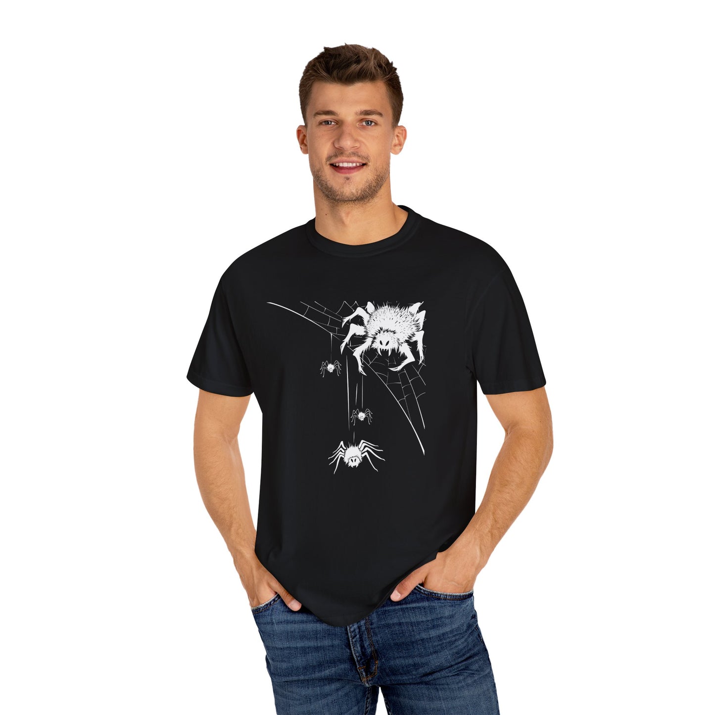 Halloween Spiders Unisex T-Shirt | Spooky Web Tee