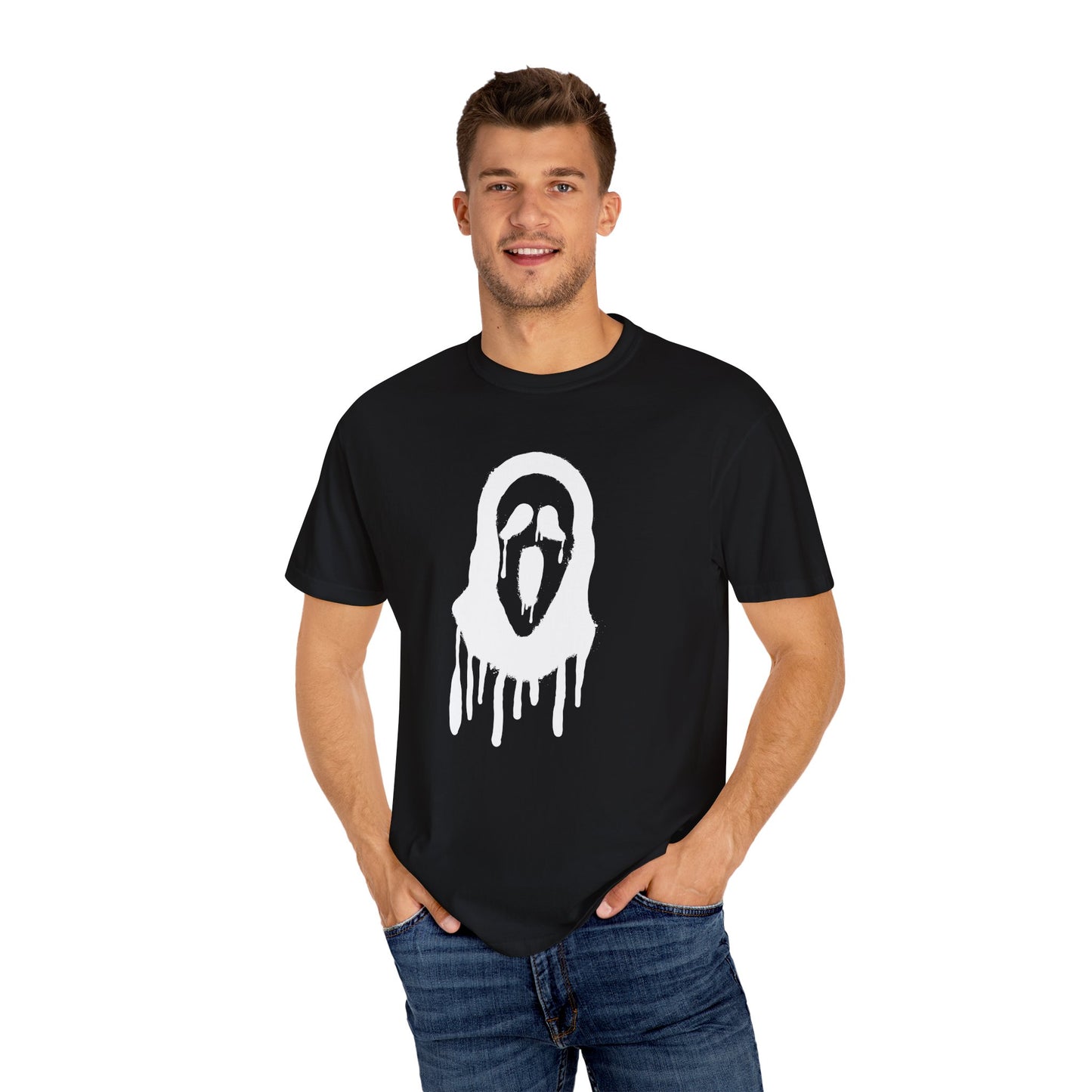 Halloween Scream Unisex T-Shirt | Spooky Ghost Mask Tee