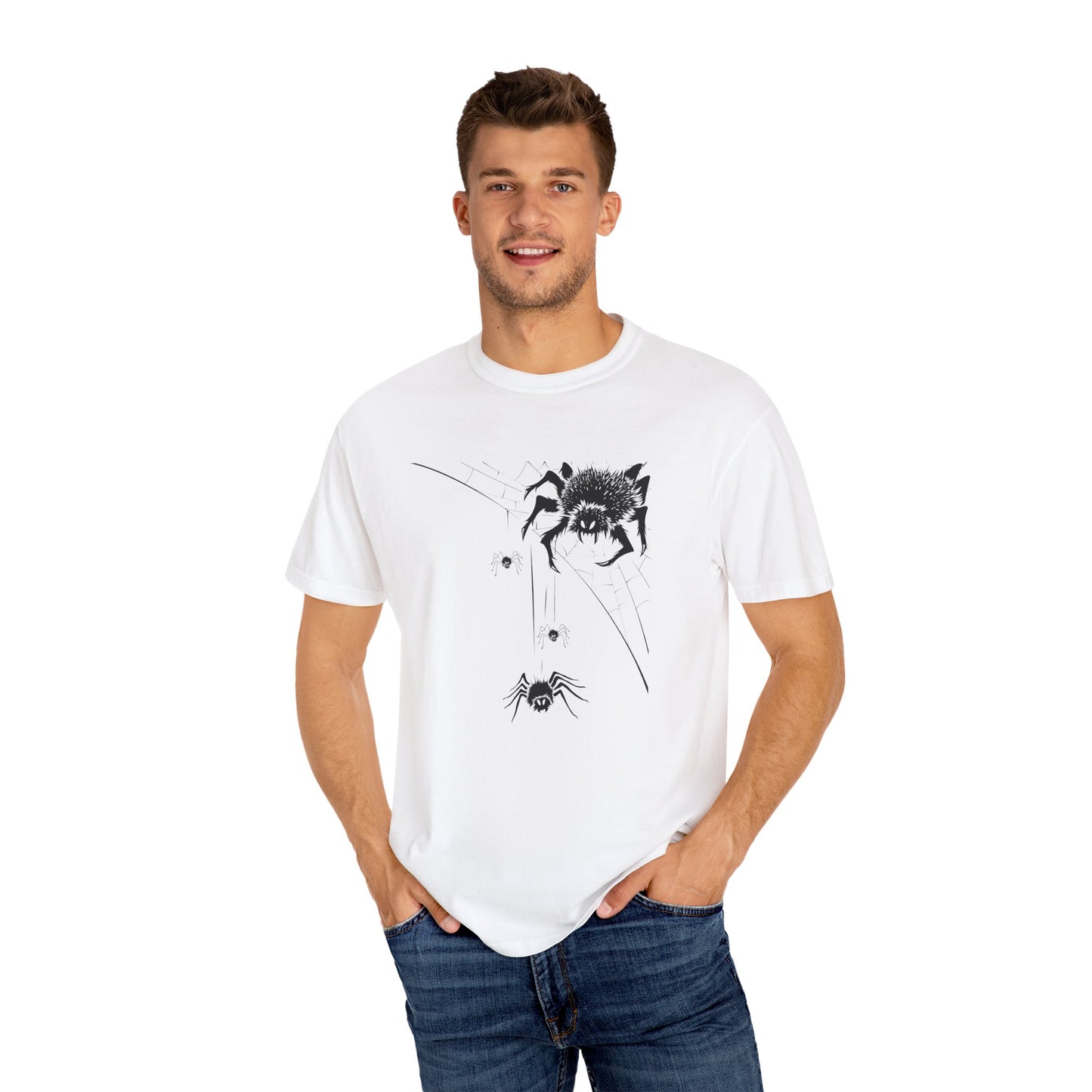 Halloween Spiders Unisex T-Shirt | Spooky Web Tee