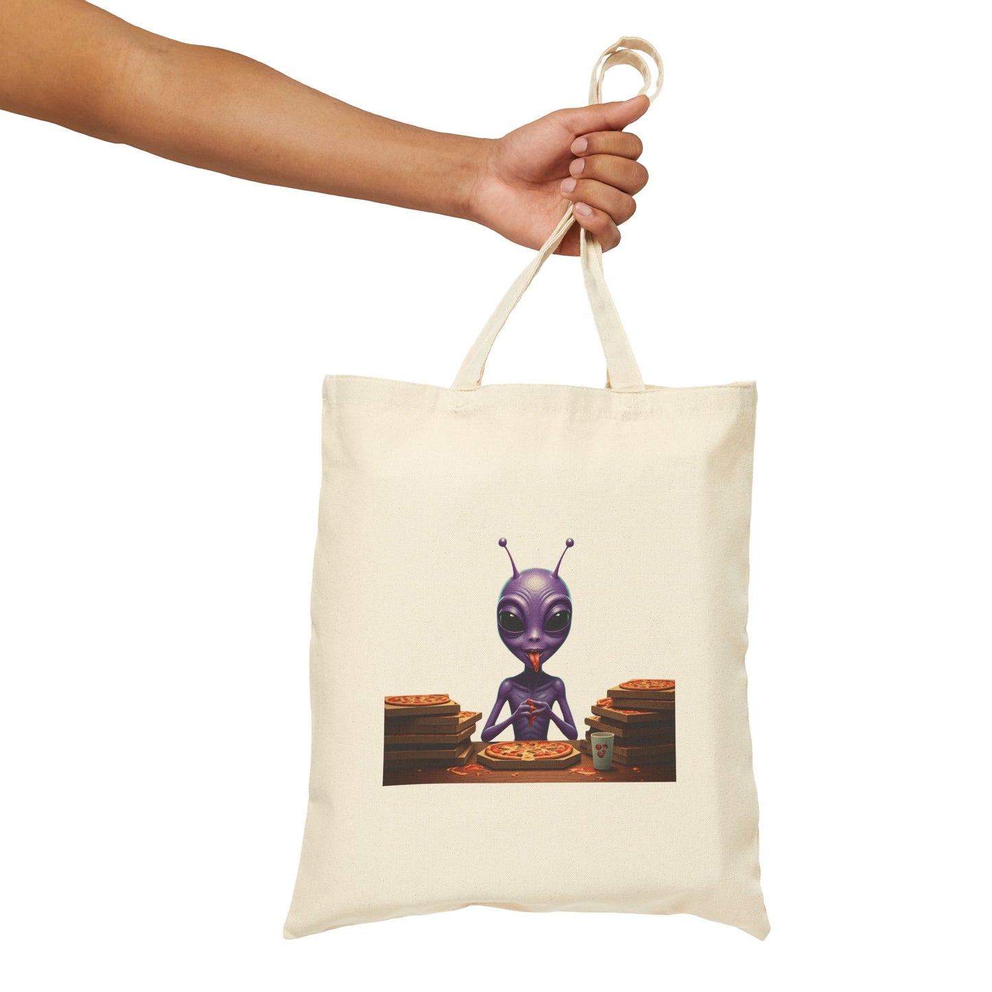Unique Alien Vibe Tote Bag: Organic Cotton, Durable & Stylish - Perfect for Groceries, Beach, Travel & More!