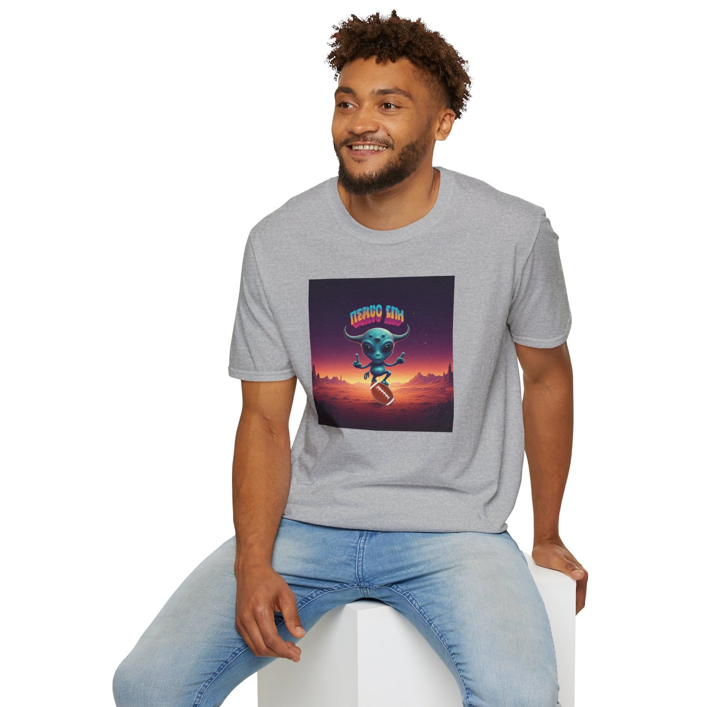 Alien football player unisex t-shirt, man fashion