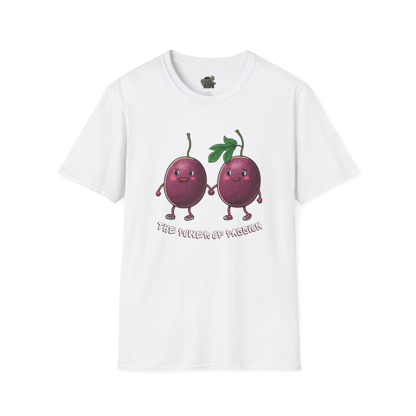 Power of Passion t-shirt: Funny Passion Fruit Love Tee White Cotton