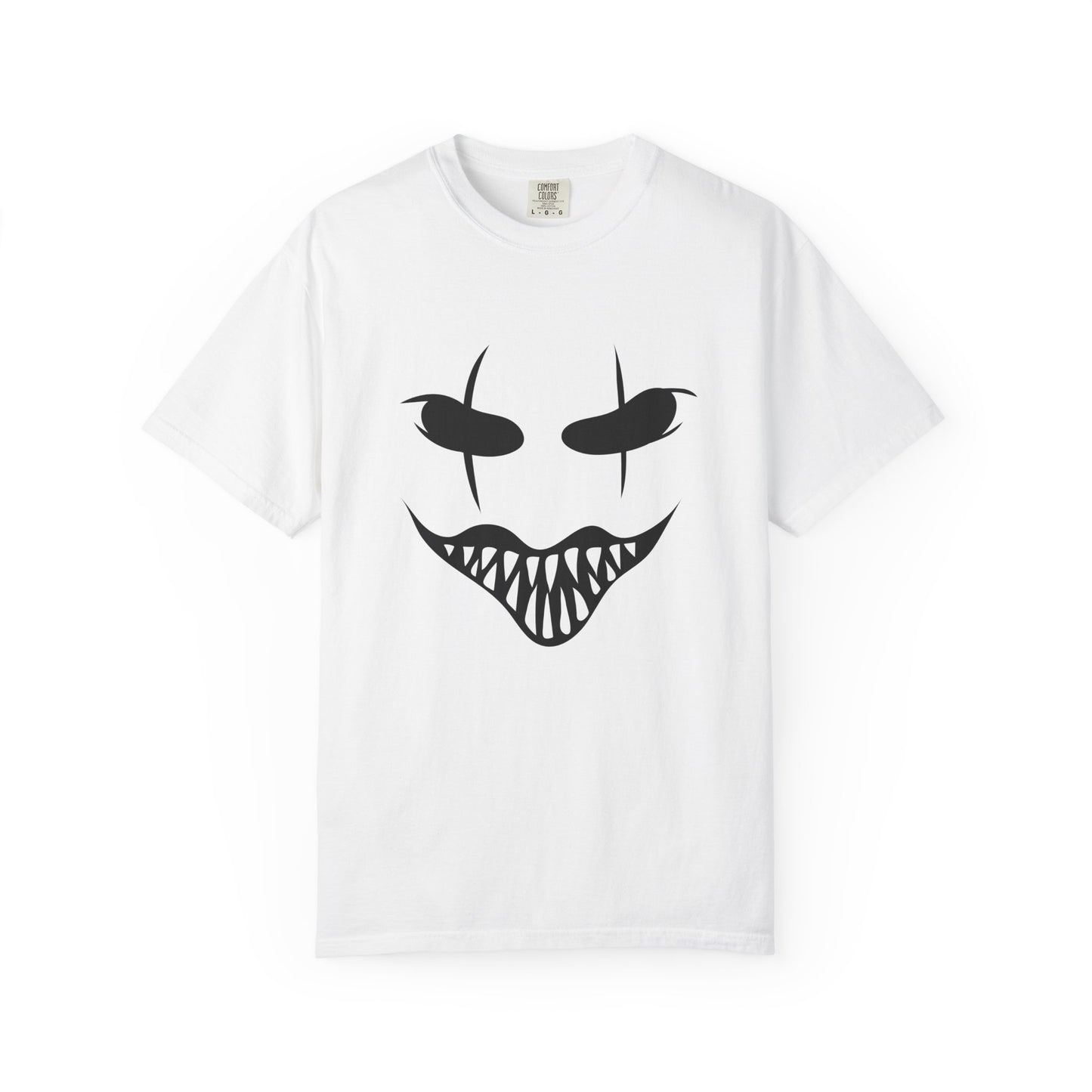 Halloween Mask Unisex T-Shirt | Spooky Grin Tee White