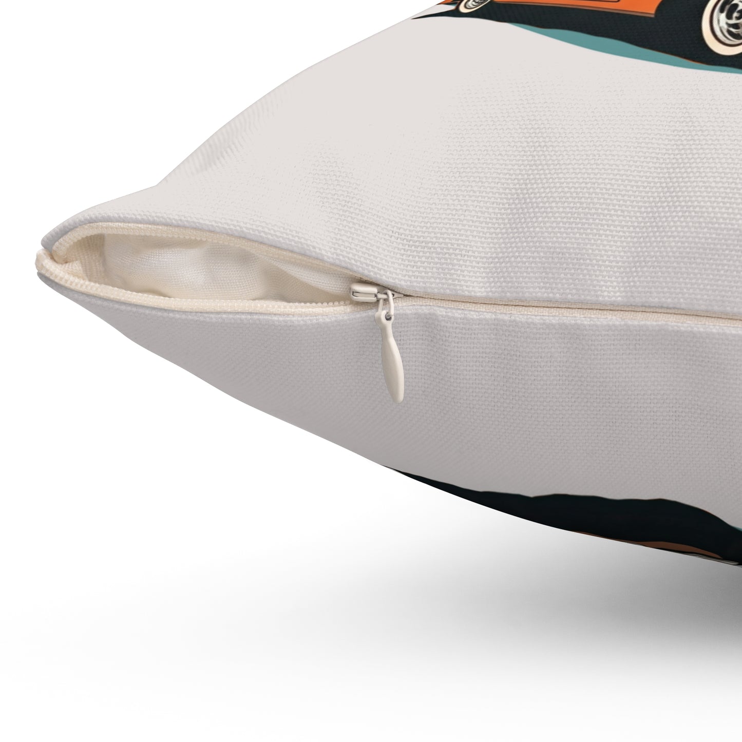 The Crossing – 1950s Chevrolet Bel-Air Brooklyn Bridge Pillow