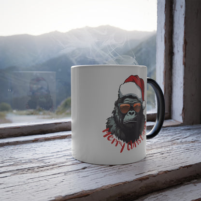 Edgy Heat-Reactive "Merry Christmas" Coffee Cup