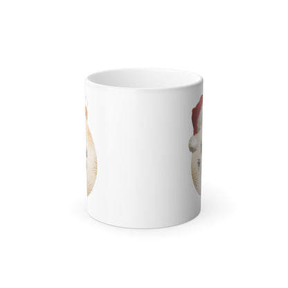"Santa Paws" Pet Paw Print Color Changing Mug | Heat Reveal Holiday Coffee Cup