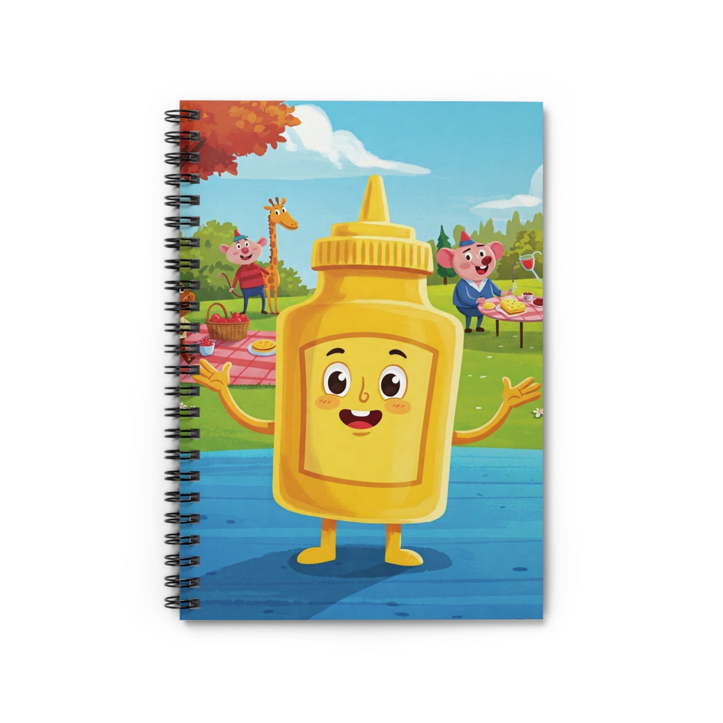 Mayo Spiral Notebook | Quirky Foodie Graphic Journal
