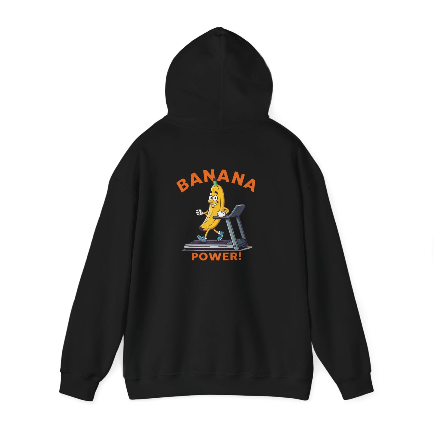 Banana Power! Hoodie - Stay Fit and Stylish with Our Funny Banana Workout Design. Perfect for Gym Rats and Fruit Lovers!
