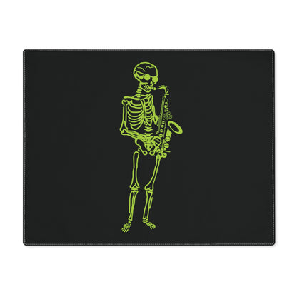 Neon Soul Fluo Skeleton Saxophonist Placemat