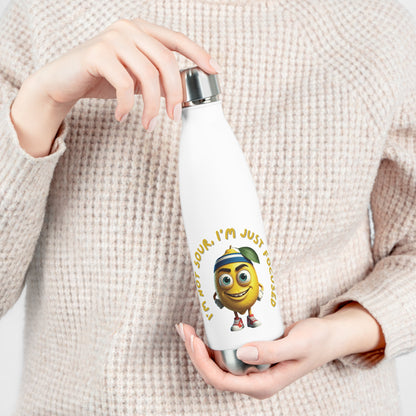 "I'm Not Sour, I'm Just Focused" Lemon Stainless Steel Insulated Bottle