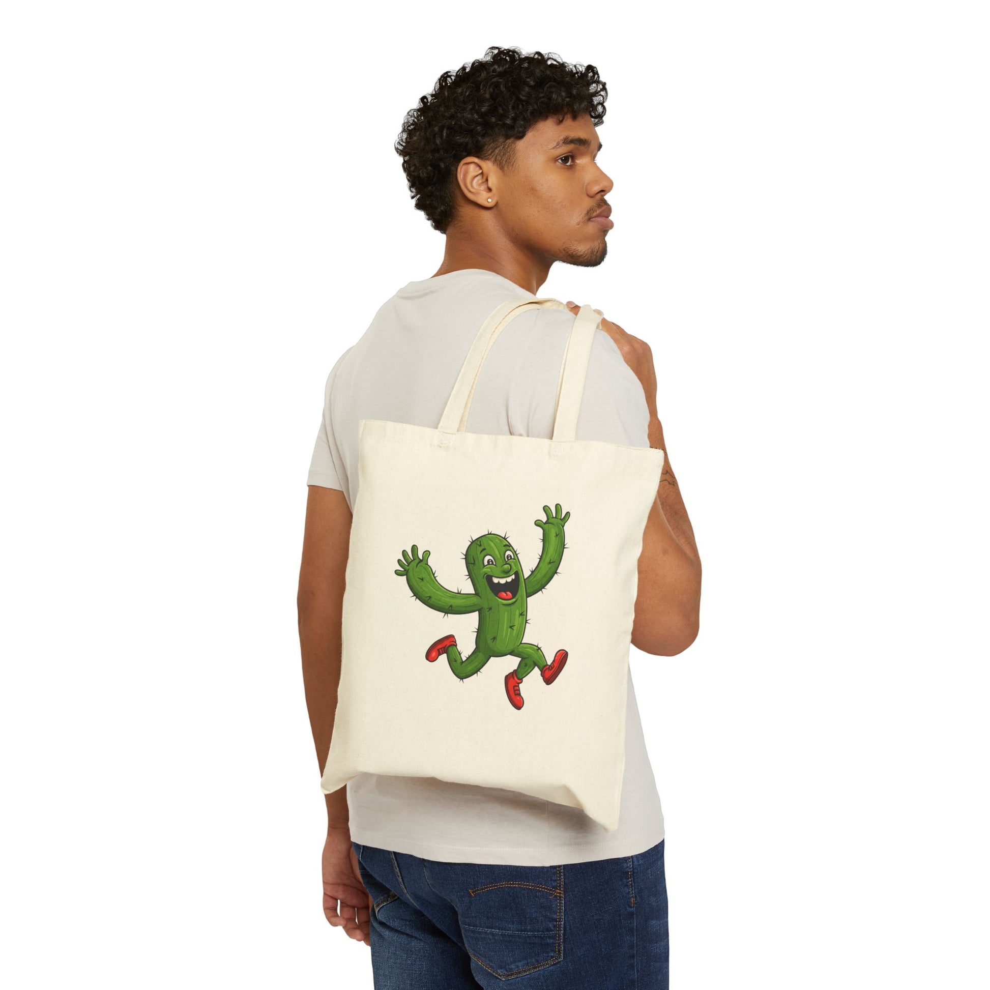 Running Cactus Tote Bag - Your Quirky & Eco-Friendly Everyday Essential