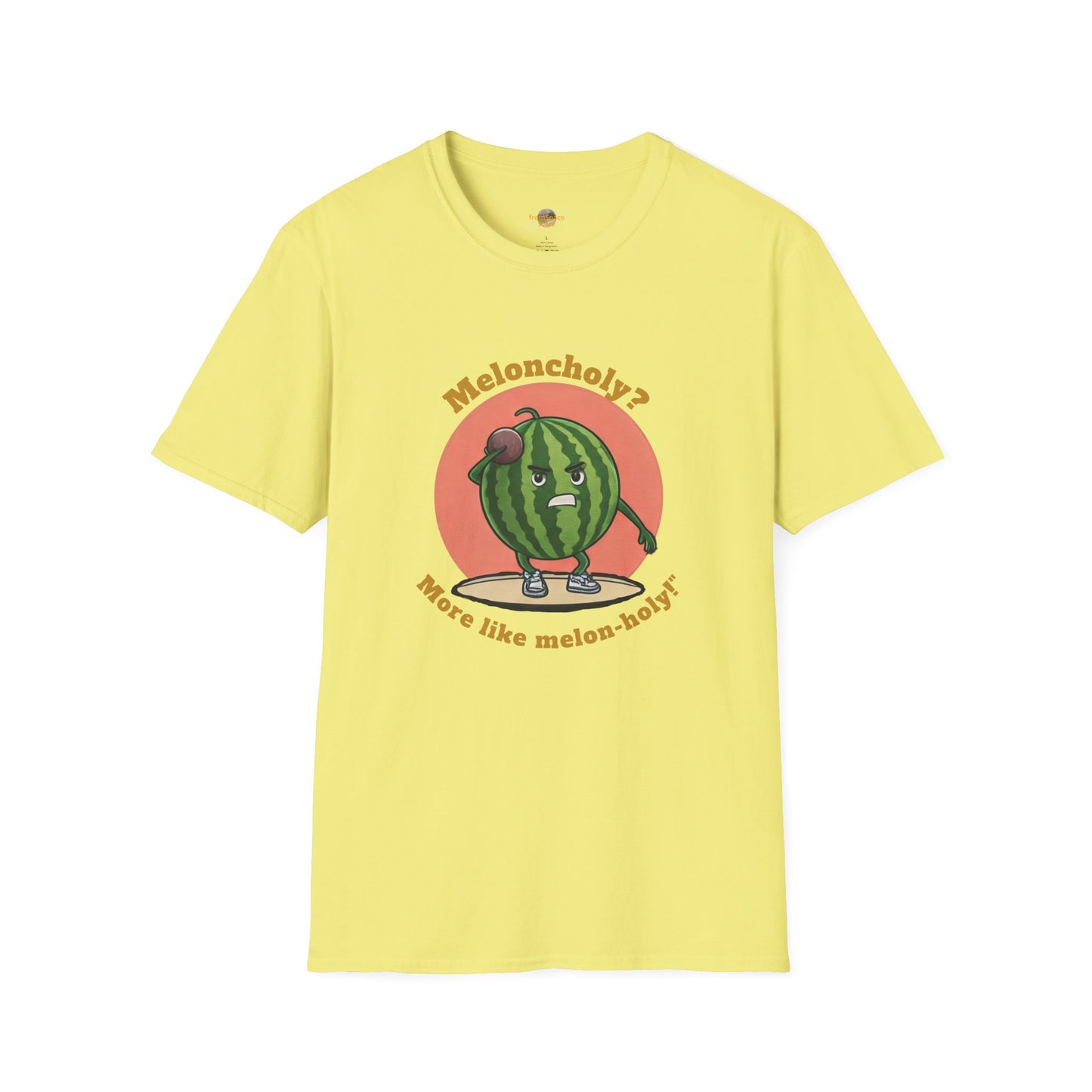 Melon-Holy t-shirt: Funny Watermelon Shot Put Tee