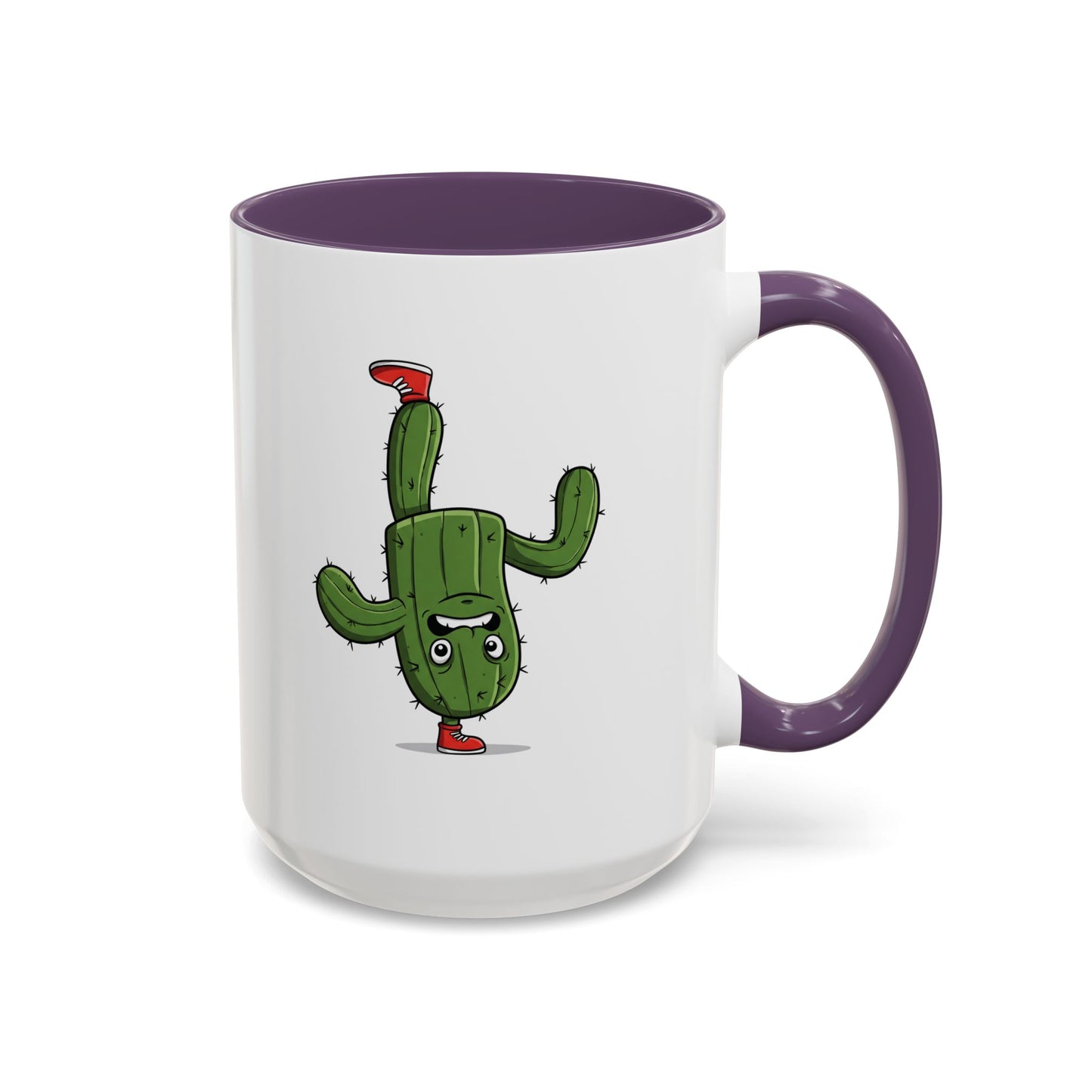Cactus Mania Upside Down Cactus Mug - Unique & Fun Ceramic Cup for All Ages