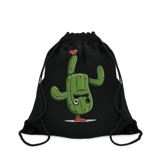 Upside Down Cactus on a Foot" Drawstring Bag - Unique, Fun & Durable One size
