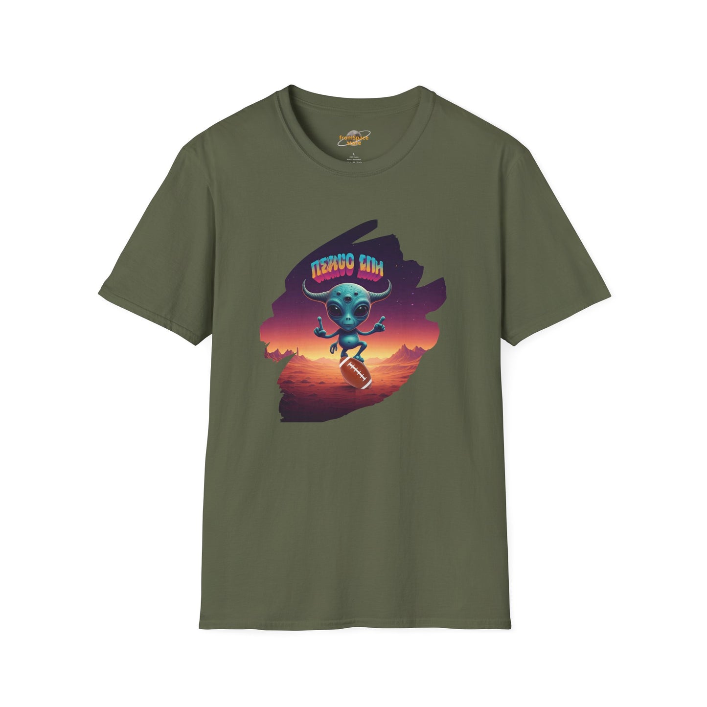 Headline: Get the "Alien Football Player" Unisex T-Shirt: The Ultimate UFO Vibes Tee