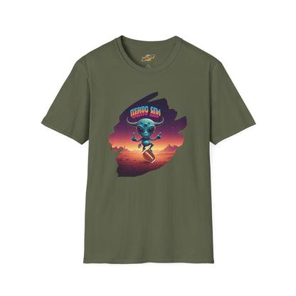 Headline: Get the "Alien Football Player" Unisex T-Shirt: The Ultimate UFO Vibes Tee