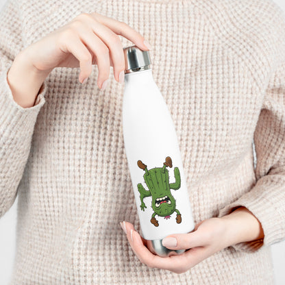 Shocked Cactus Mania Water Bottle - Fun & Eco-Friendly Stainless Steel 20oz