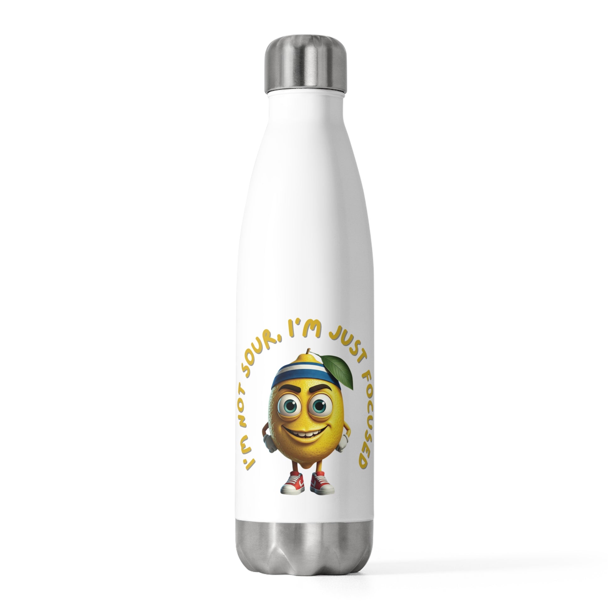 "I'm Not Sour, I'm Just Focused" Lemon Stainless Steel Insulated Bottle