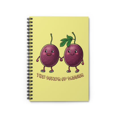 Passion Fruit Spiral Notebook: "The Power of Passion" - Couple Gift