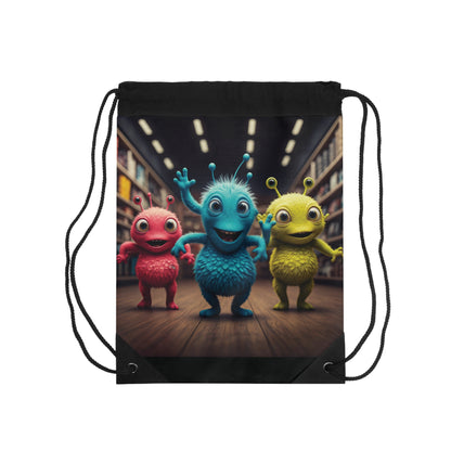 Alien Vibes" Drawstring Bag - Perfect for Sci-Fi Fans & Kids!