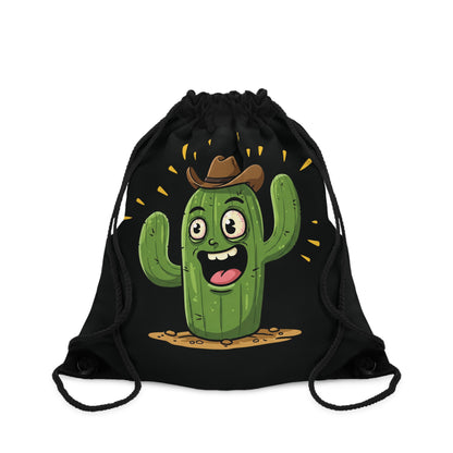 Cactus Cowboy" Drawstring Bag - Unique, Durable & Eco-Friendly Style One size
