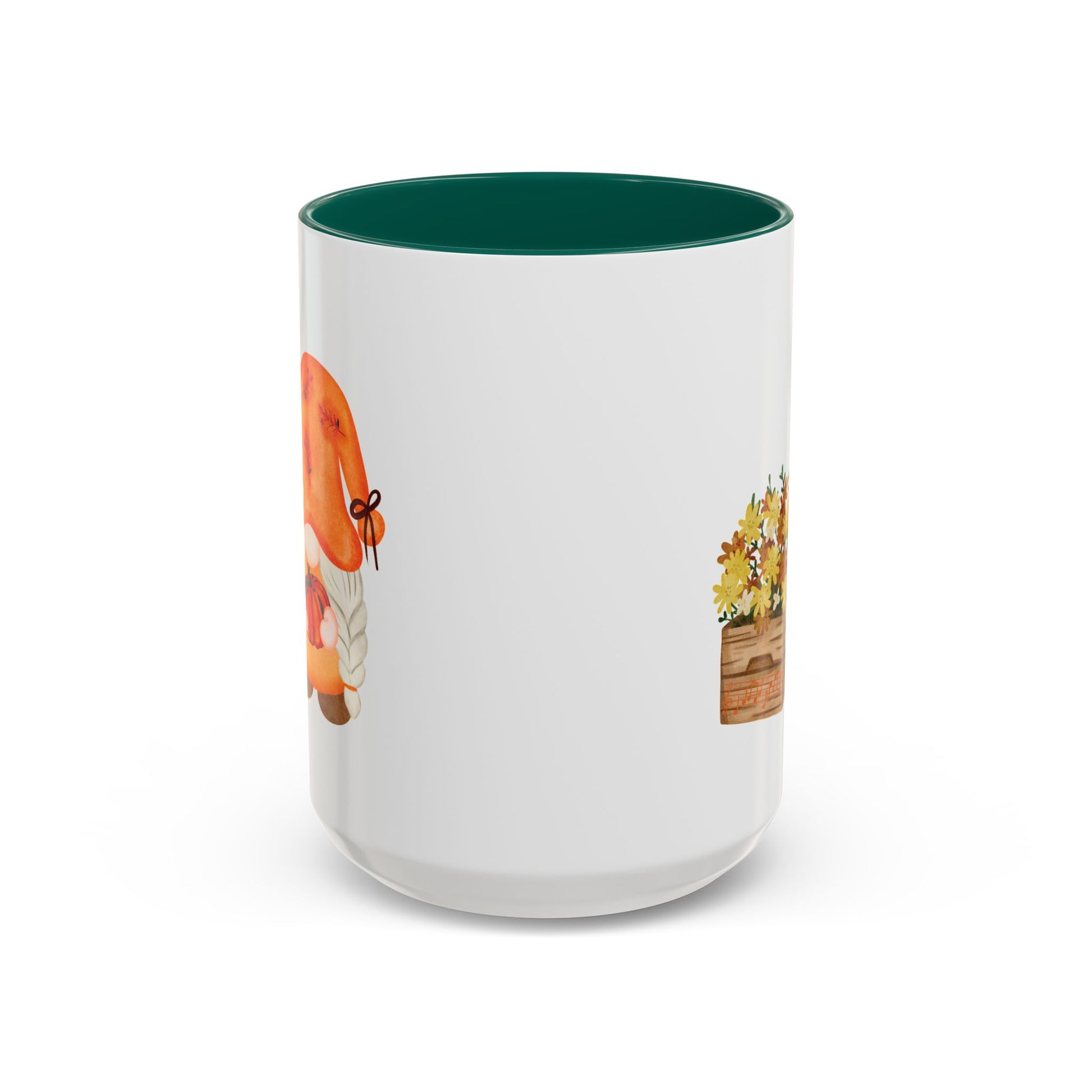 Cute Autumn Gnome Mug - Perfect Fall Gift 15oz Green