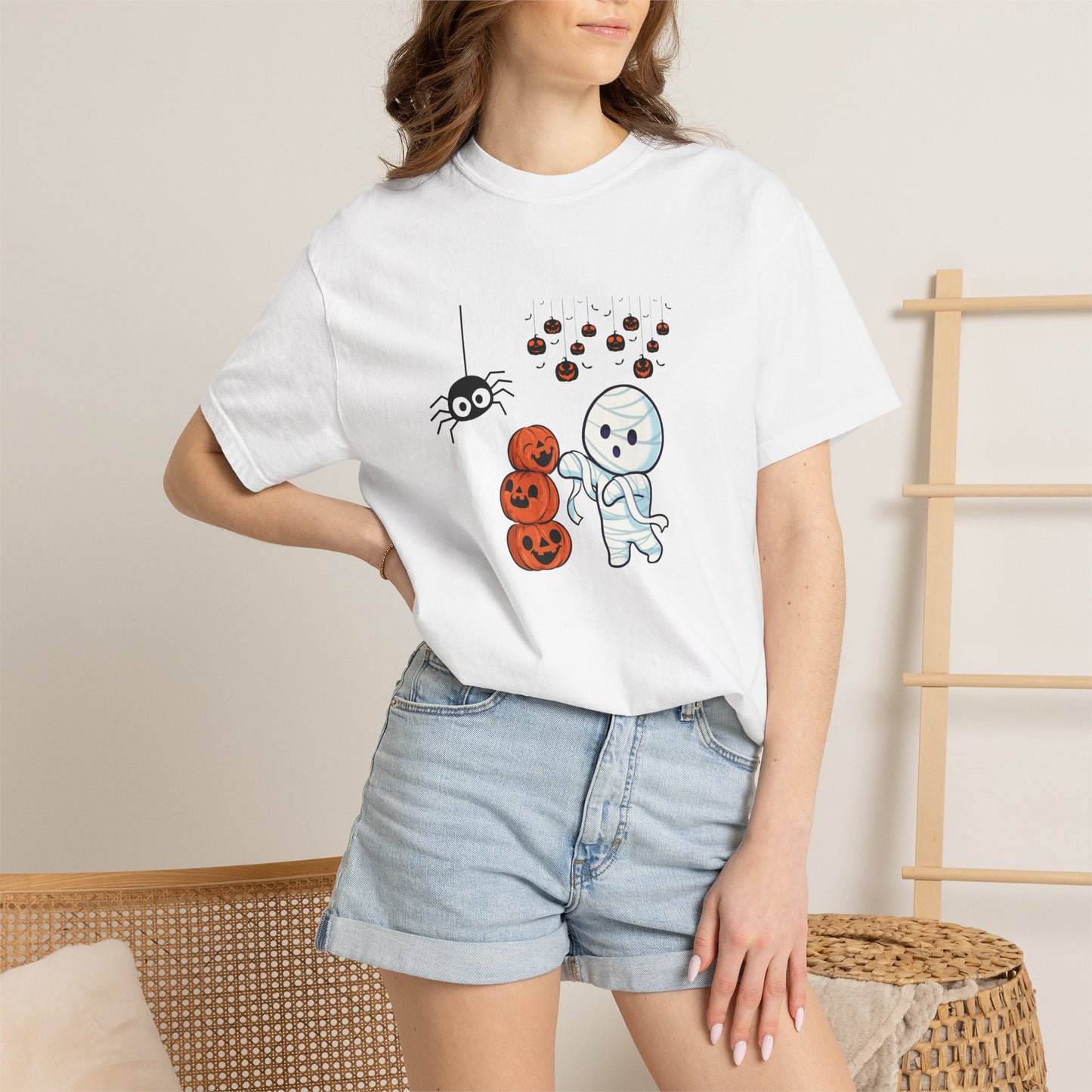 Halloween and Mummia Unisex T-Shirt | Spooky Web Tee