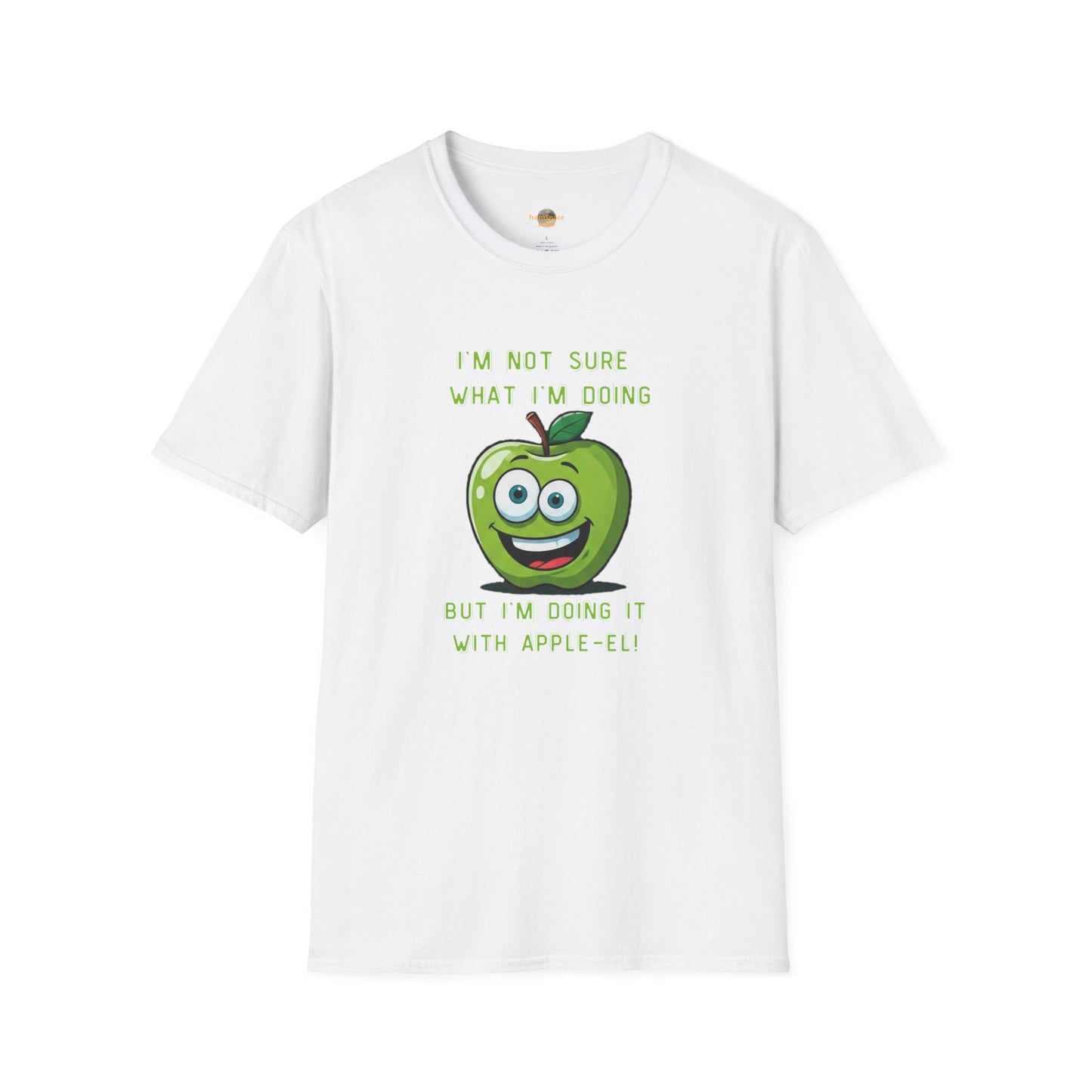 Apple-El t-shirt: Funny Smiling Apple Positive Tee