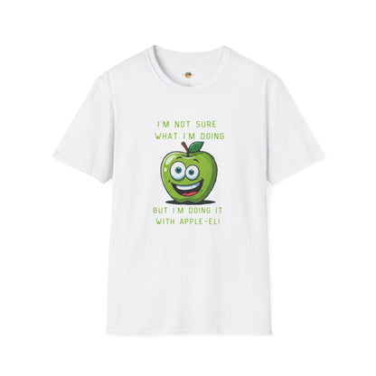 Apple-El t-shirt: Funny Smiling Apple Positive Tee