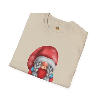 Cute Gnome T-shirt | Soft and Comfy Cotton Tee for Women | Perfect for Casual Wear | Unique Gift Idea | Gnome Lovers