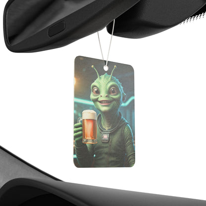 Alien Happy Hour Car Freshener - Craft Beer Vibe & Long-Lasting Scent