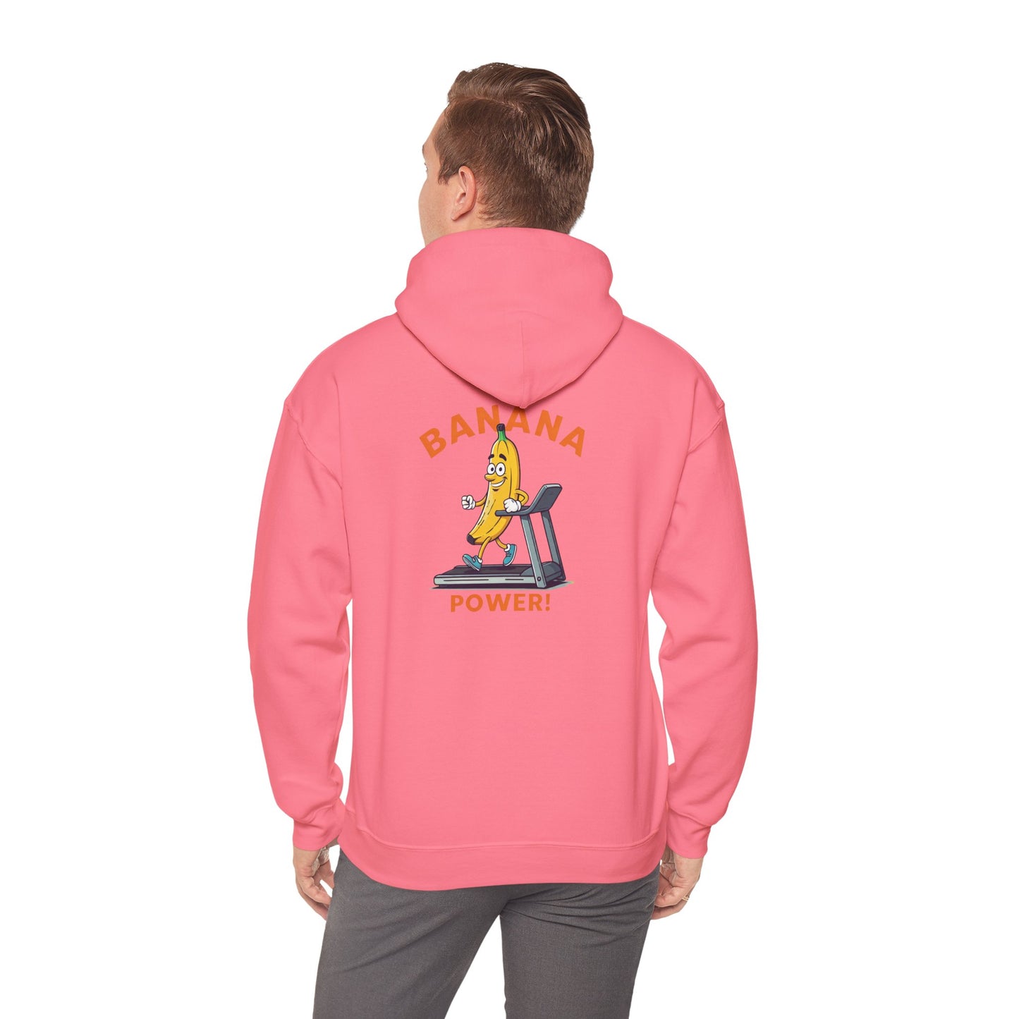Banana Power! Hoodie - Stay Fit and Stylish with Our Funny Banana Workout Design. Perfect for Gym Rats and Fruit Lovers!