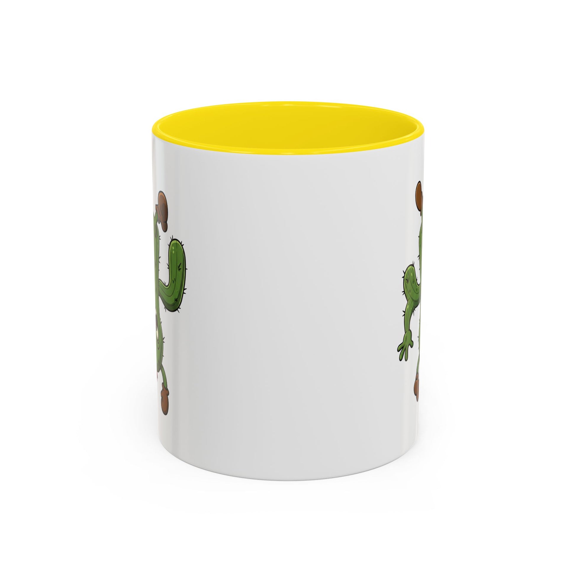 Cactus Mania Shocked Cactus Mug - Upside Down Fun Ceramic Cup