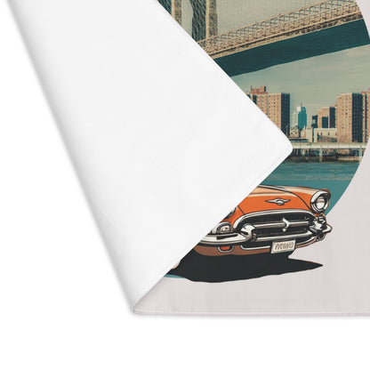 The Bridge to Yesterday: Orange Bel Air Cotton Placemat