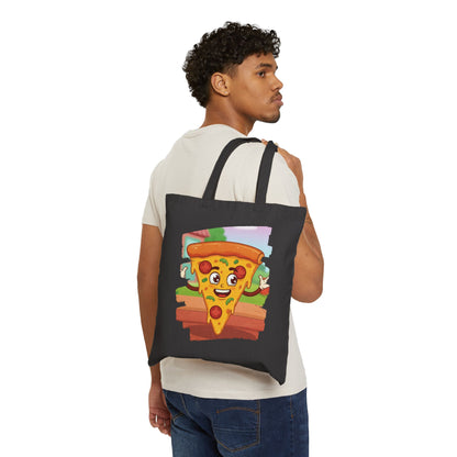 The Cheesy Charmer – Happy Pizza Slice Street Tote