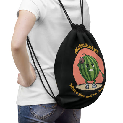 Meloncholy? More Like Melon-Holy! Watermelon Backpack - Funny and Trendy One size