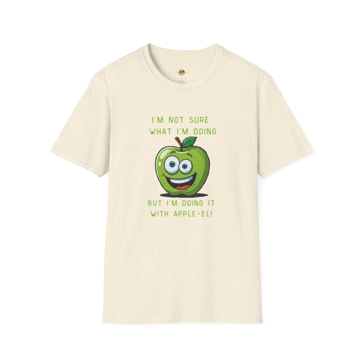 Apple-El t-shirt: Funny Smiling Apple Positive Tee