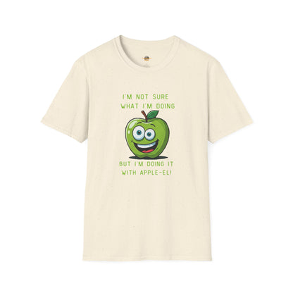 Apple-El t-shirt: Funny Smiling Apple Positive Tee