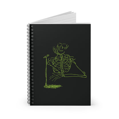 Metal Skeleton Fluo Spiral Notebook - Rock Your Notes!