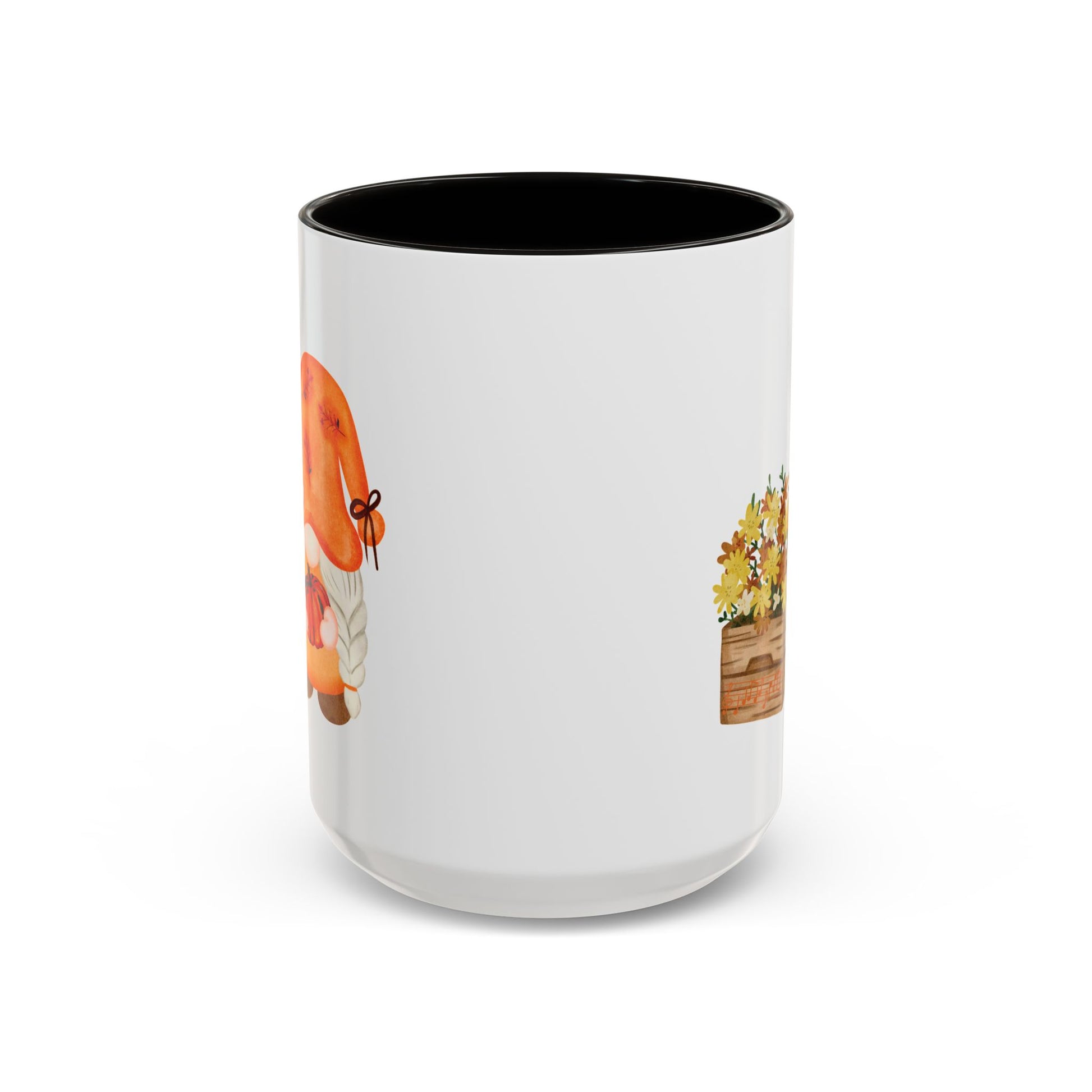 Cute Autumn Gnome Mug - Perfect Fall Gift 15oz Black